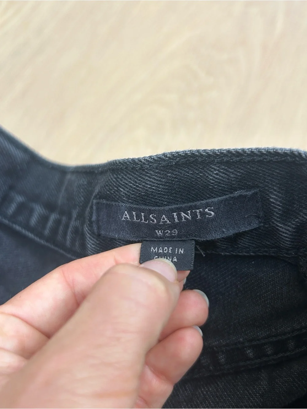 ALLSAINTS Mai Destroyed Denim Shorts 29